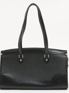 Womens Louis Vuitton AP1029 Epi Madeleine PM Black Leather Shoulder Handbag